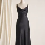 Zara Women's Satin Effect Midi Slip Dress