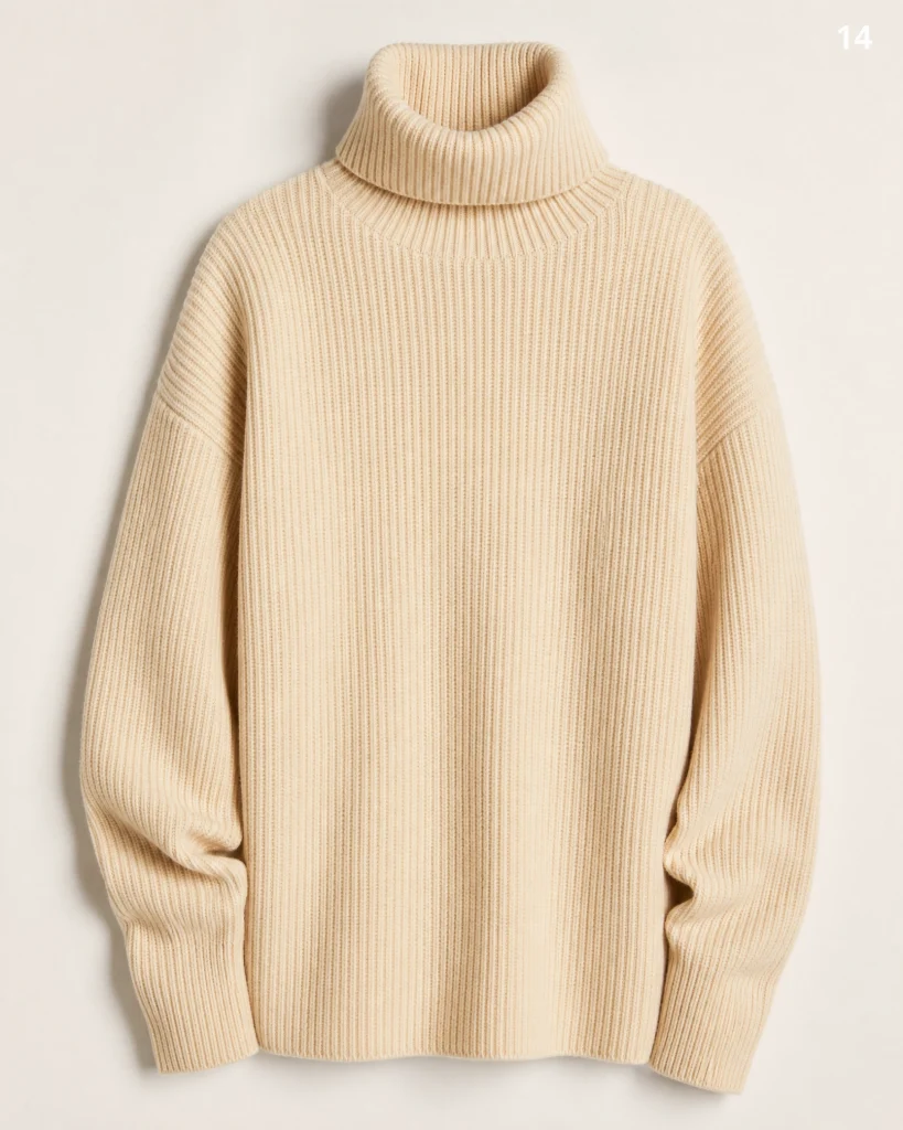 H&M Women's Ribbed Turtleneck Sweater