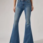 Free People Women's We The Free Raw Hem Flare Jeans
