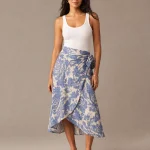 Anthropologie Maeve Women's Wrap Midi Skirt