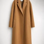 COS Women's Oversized Wool-Blend Coat Camel