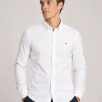 Tommy Hilfiger Men's Slim Fit Oxford Shirt White